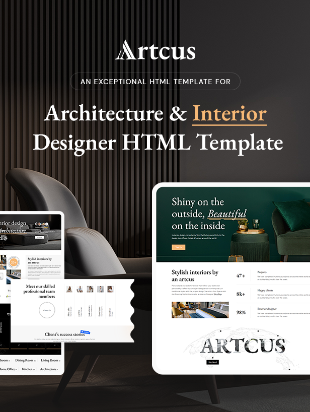 Artcus - Interior Designer HTML5 Template